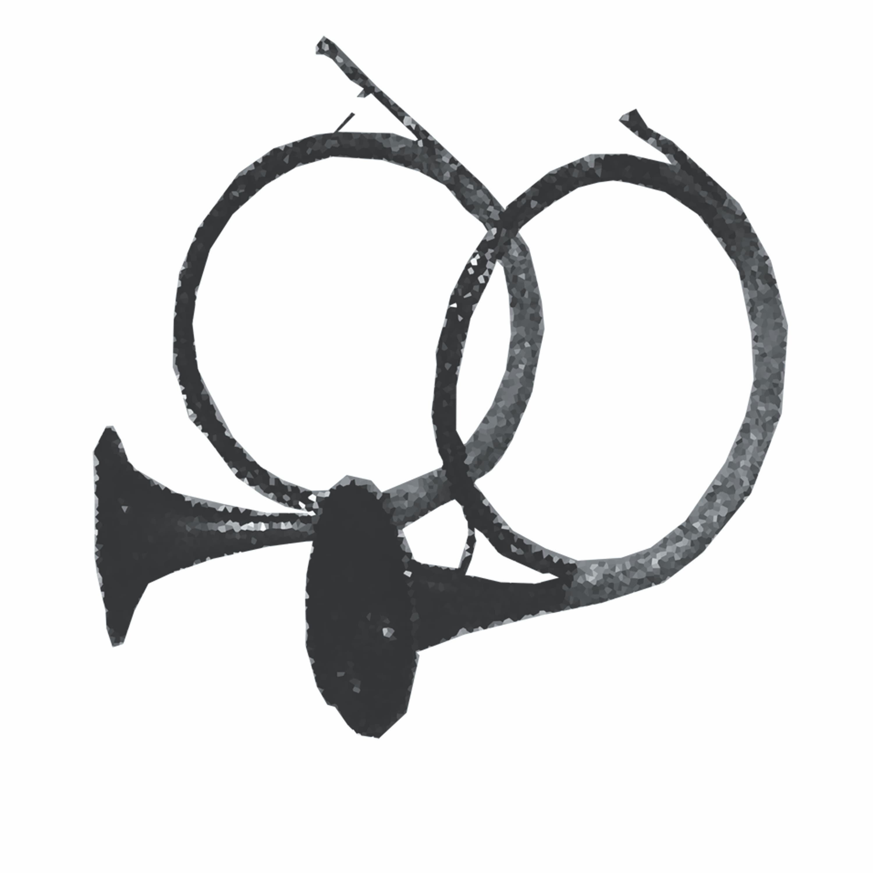 Vibrant collage of podcast-inspired artwork